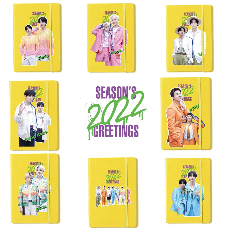 

Kpop Bangtan Boys Book New 2022 SEASON'S GREETING Photo Print Picture Writing Books Korean Fashion Cute Boys Group Poster Book