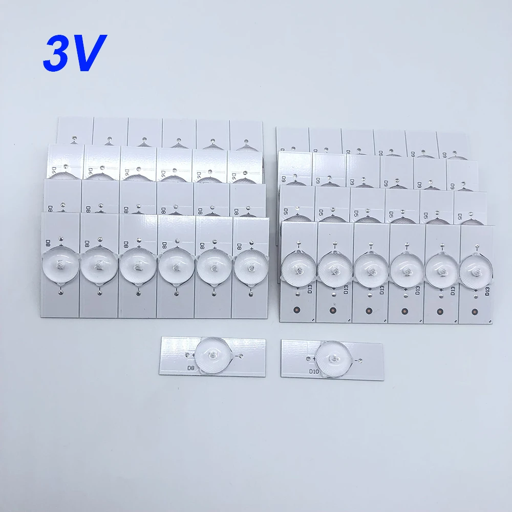 

SMD Lamp Beads With Optical Lens Filters 50PCS 3V For 32-65 Inch LED TV Repair