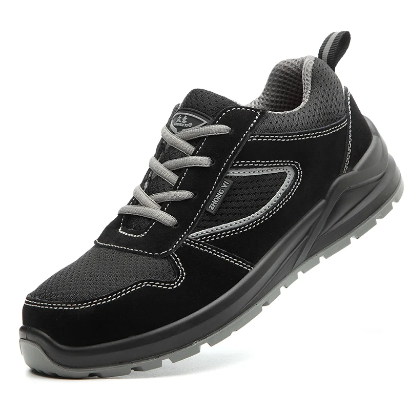 

new arrival men big size casual steel toe covers working safety shoes construction site worker tooling security boots protection