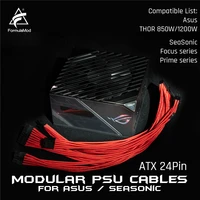 formulamod fm hs w 18awg atx 24pin fully modular psu weaving cables for asus thor seasonic focusprime series modular psu
