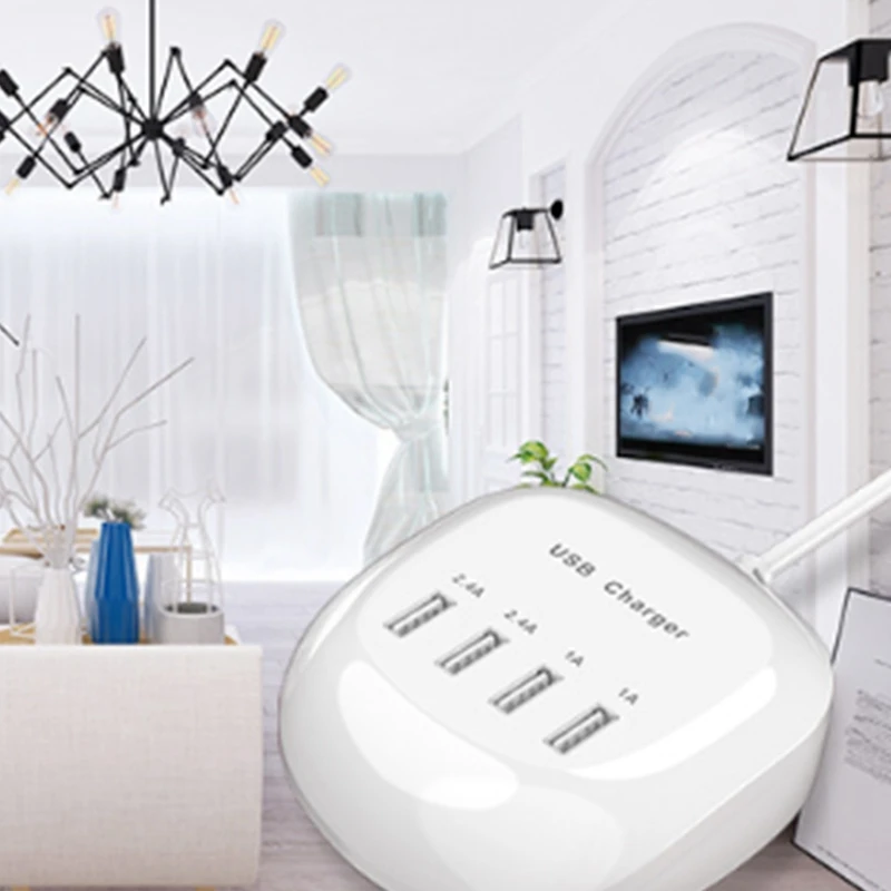 Смарт Портативный четыре порта быстрое зарядное устройство USB многократная