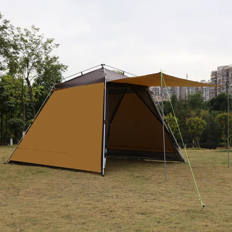 

315*315*210cm 5-8 Person Ultralarge Folding Tents Outdoor Camping Mosquito-proof Anti-UV Awning Automatic Canopy Beach Gazebo