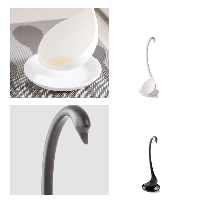 Ложка для супа из полипропилена длинная ручка пластиковая кухонная ложка 2 цвета