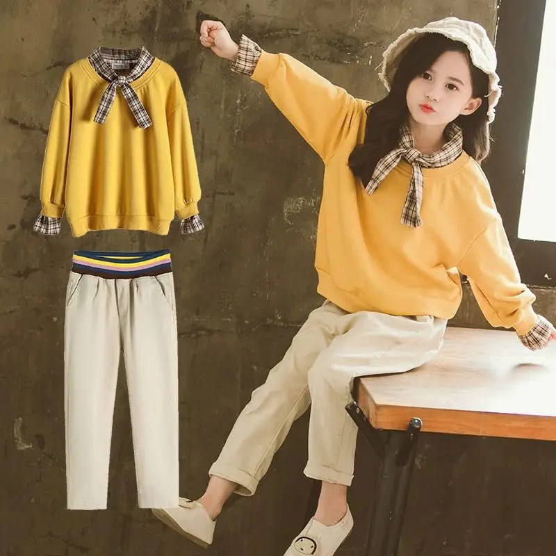 Комплекты одежды для девочек осень весна 2020 одежда маленьких наряд детский