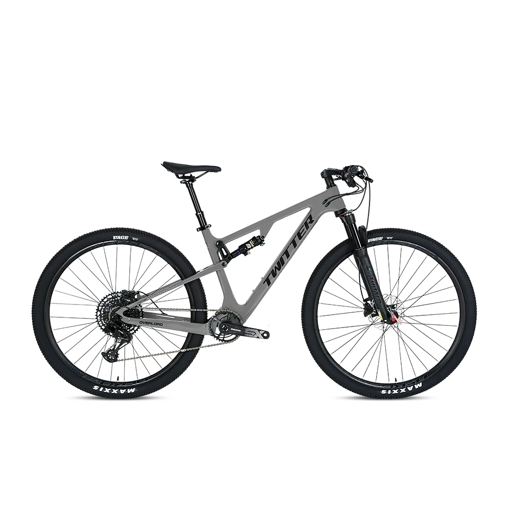 

TWITTER factory hot sale OVERLORD 27.5/29 inch mountain bike SX-12Speed professional design double suspension carbon fiber bike