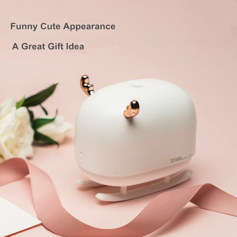 

260ML Sleigh Deer Ultrasonic Air Humidifier Aroma Essential Oil Diffuser for Home Car USB Fogger Mist Maker with LED Night Lamp