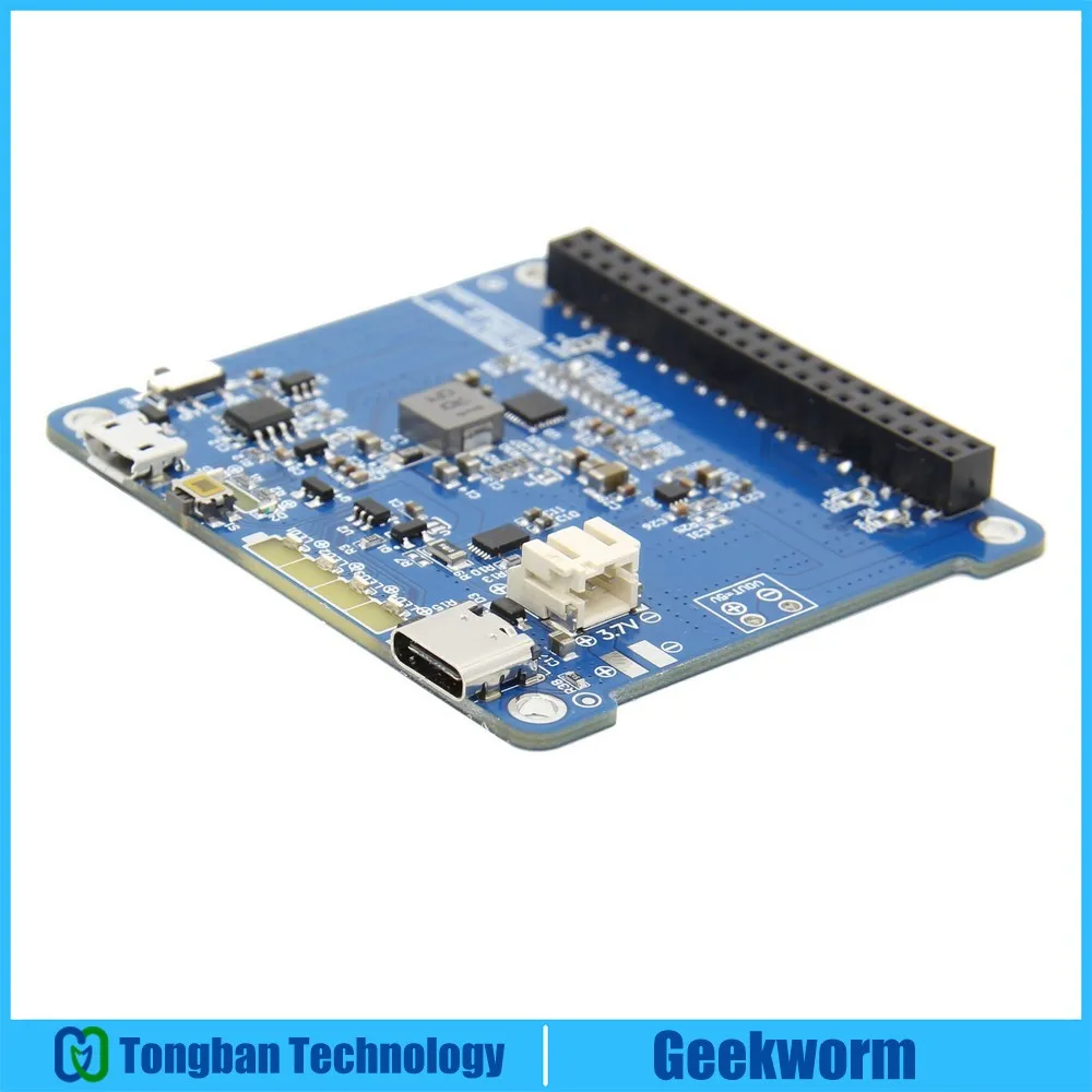 Raspberry Pi 4 Модель B/3B+/3B UPS HAT 2 с тип-c, литий-ионный аккумулятор источник питания плата расширения(без батареи