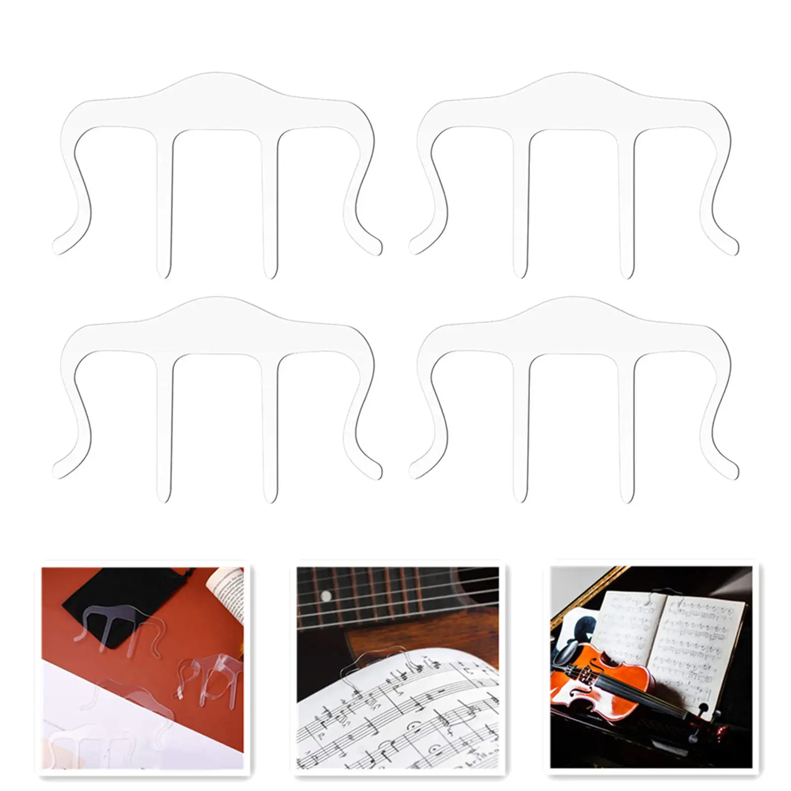 

Book Clip Page Holder Music Stand Clips Holder for Office Stationery