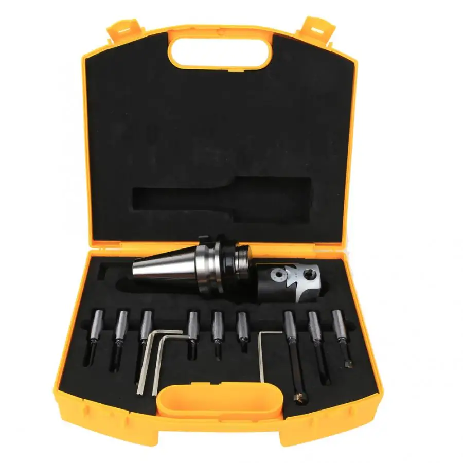 Boring Cutter Set 40 Carbon Steel CNC Milling Tool Kits with Storage Box BT40-F1-12-9PCS Machine | Инструменты