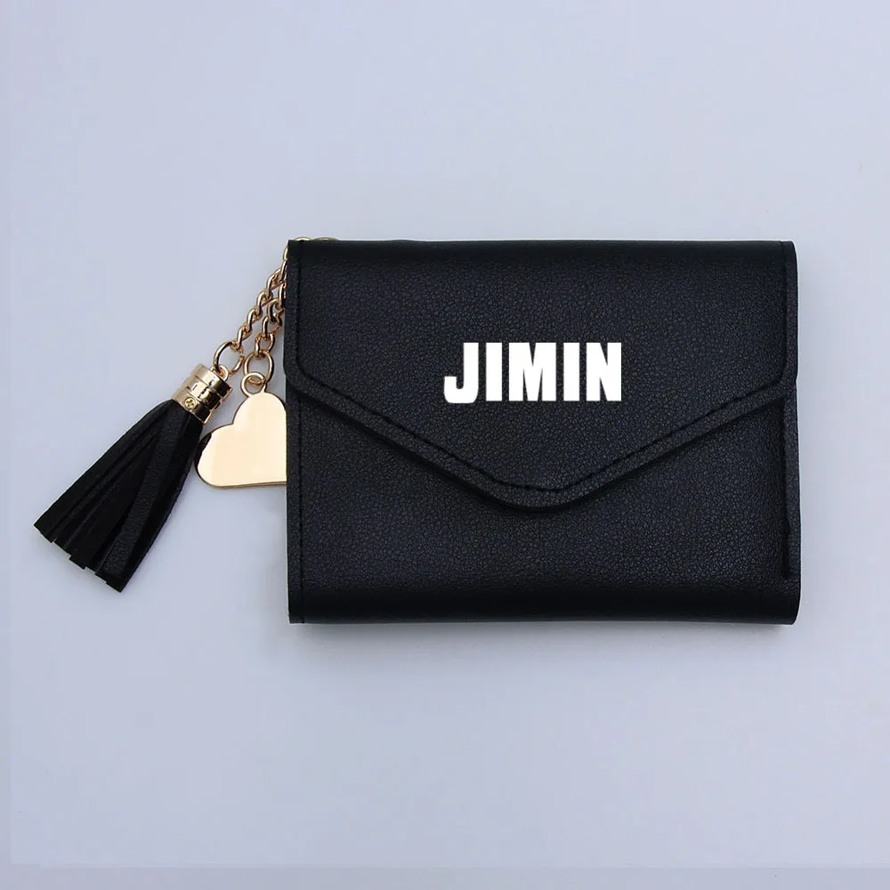 

Kpop Bangtan Boys Wallet A.R.M.Y Gift Tassel Zipper Pocket Change Purse JIN SUGA J HOPE JIMIN V JUNGKOOK Lovely Coin Bag