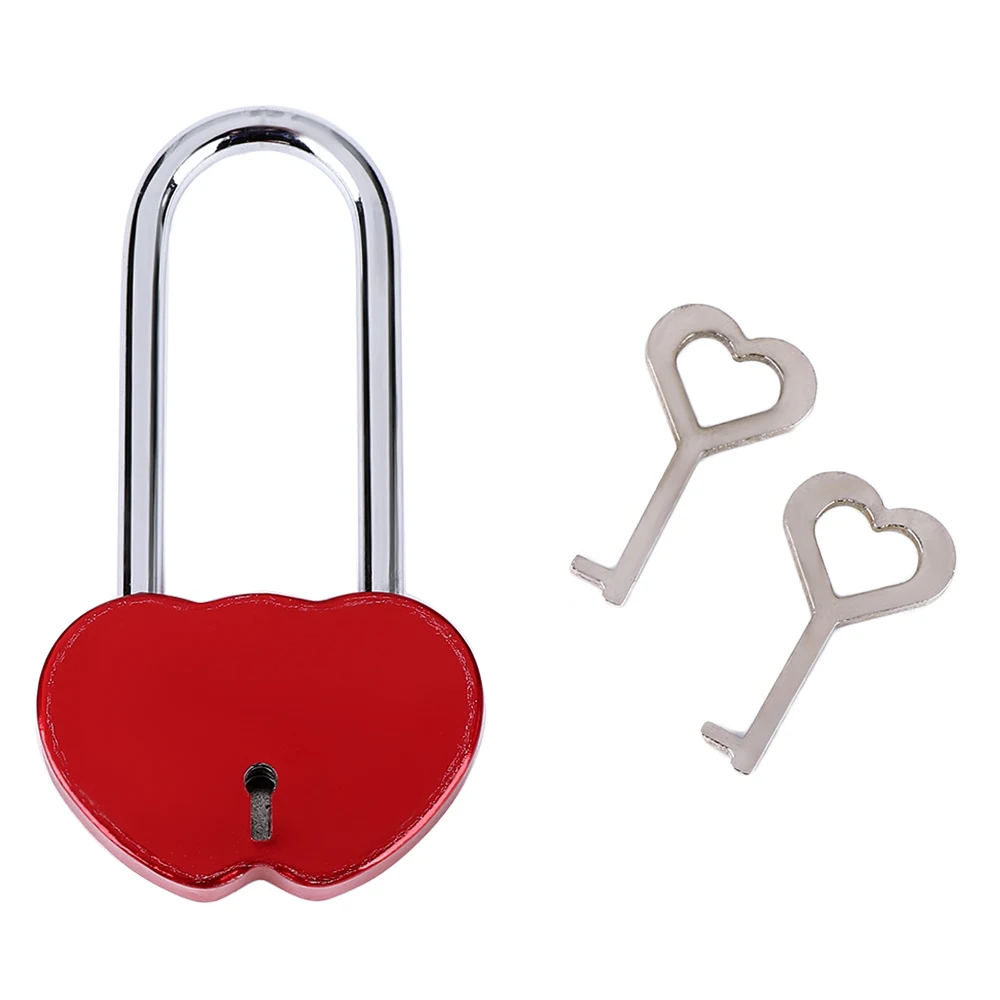 1 Pcs Heart Padlocks Vintage Metal Pad Lock with Two Keys For Jewelry Box Diary Book Suitcase | Обустройство дома