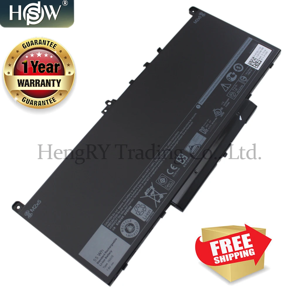 HSW Новый J60J5 устройство замено ноутбука Батарея для Dell Latitude E7270 E7470 R1V85 MC34Y 242WD 0MC34Y 451