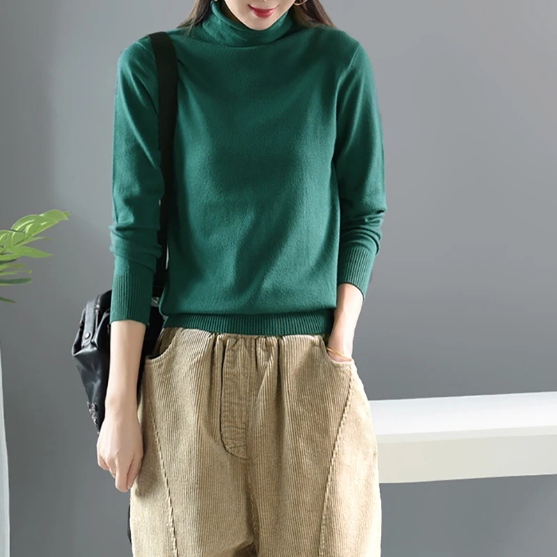 Осенний свитер женский модный тонкий пуловер 2019 Новый Водолазка Женский Топ с