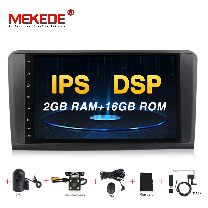 16G CAMERA DVR DAB MEKEDE 9''Android 9,0 DSP 4 ГБ Автомобильный DVD gps плеер для Mercedes Benz ML W164 W300 ML350 ML450 ML500 GL X164 G320 GL350 GL450 GL500 - Цвет: 16G CAMERA DVR DAB