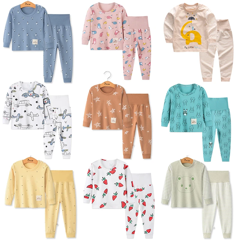 

Autumn Children's Pajamas Cartoon Pajamas For Boys Long Sleeve 2Pcs Pyjamas Sets For Kids Baby Girl Clothes Toddler Sleepwear