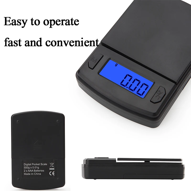 Мини точность Карманные электронные весы для Золото Серебро ювелирные Вес грамм