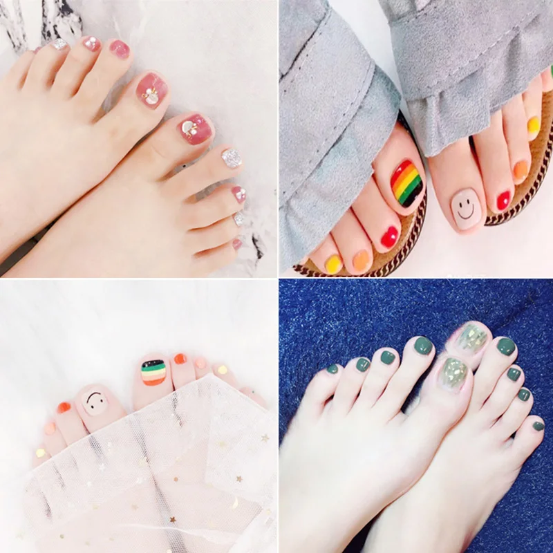 

1 лист милые Ноготь на пальце ноги Стикеры набор для ногтей 3D Водонепроницаемый нейл-арта патчи SSwell