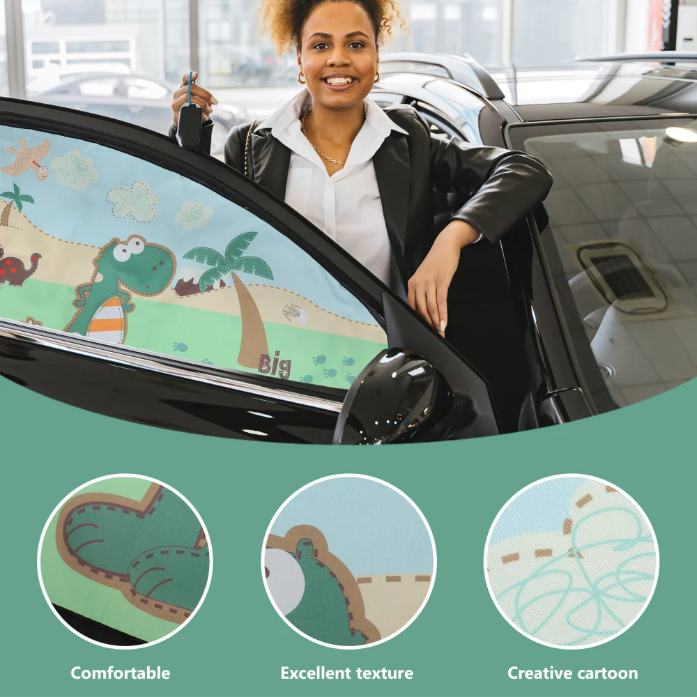 

1pc Car Window Shade Magnetic Window Sun Shade Chic Sunlight Protective Cover