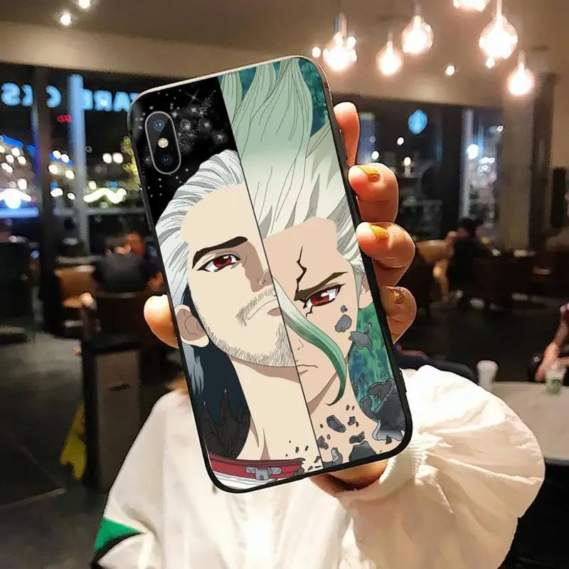 

Dr.STONE Japan anime cartoon Phone Case for iPhone 11 12 mini pro XS MAX 8 7 6 6S Plus X 5S SE 2020 XR shell