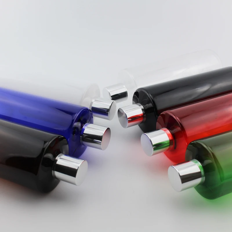 500 мл высококачественные пластиковые многоразовые бутылки с яркими Серебряная