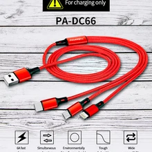 Charger accessories USB data cable a Xiaomi Huawei type-C interface aluminum alloy braided three in one data cable