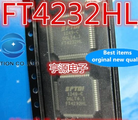 Carrete de alta velocidad FT4232HL para fotos reales, accesorio original y nuevo, 5 piezas, para bienales FT4232HL LQFP IC-64, hub USB, 100%