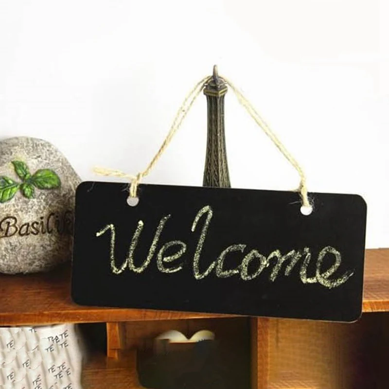 Подвесная Толстая деревянная доска стираемая блокнот с надписью подвесная