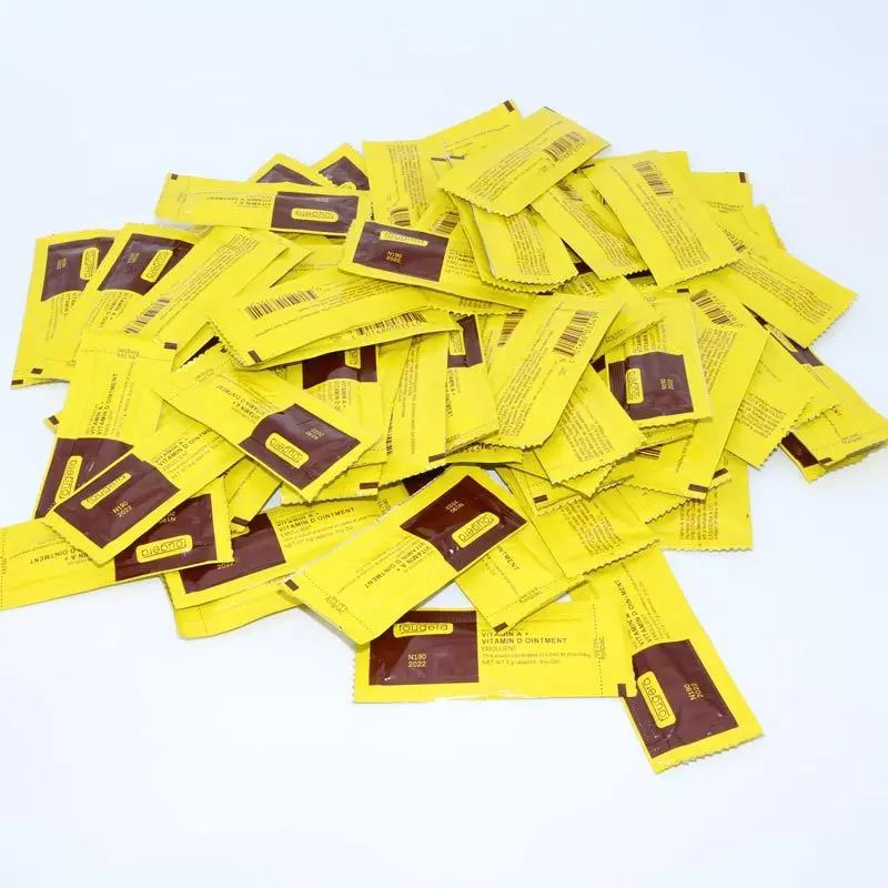 

100Pcs Vitamin A Ointment Cream Tattoos Care Skin Repair VA VD Vitamin a&d Body Painting Healing Skin Beauty Tools