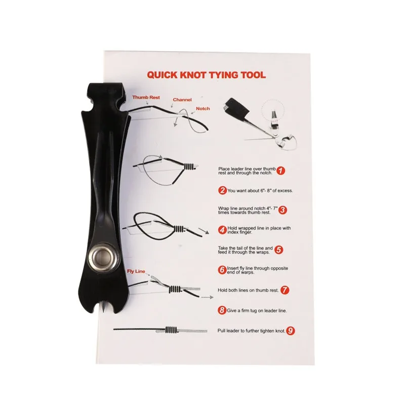 

PRO BEROS Quick Knot Tool Fly Fishing Nipper Fly Line Cutter Clippers Snips Fast Tie Nail Knotter Fishing Tackle