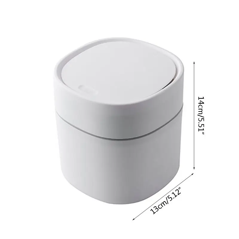 

Flip Mini Trash Can Bathroom Kitchen Paper Towel Storage Bin Living Room Office Accessories Home Car Peel Storage Basket