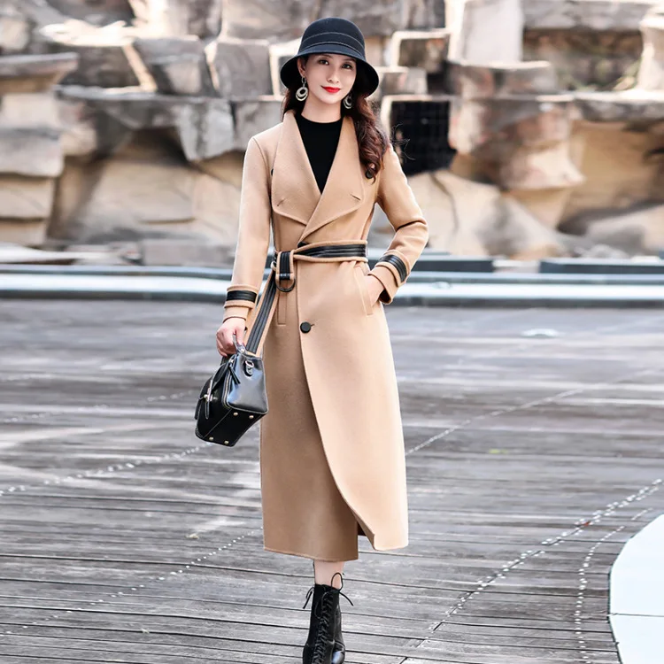 

2020 GMI pink coat winter coats wool coat cashmere woman parkas fall 2020 women