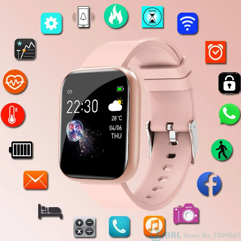 Fashion Smart Band Women Men Smartband For Android IOS Wristband Bracelet Fitness Tracker Silicone Wrist Smart-band | Электроника