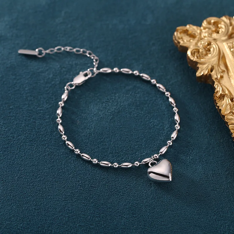 Женский браслет из серебра 100% пробы с рисовым зерном | Украшения и аксессуары