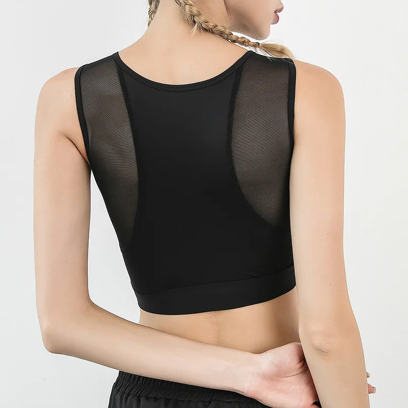 Сексуальный прозрачный спортивный бюстгальтер топы для йоги женское нижнее