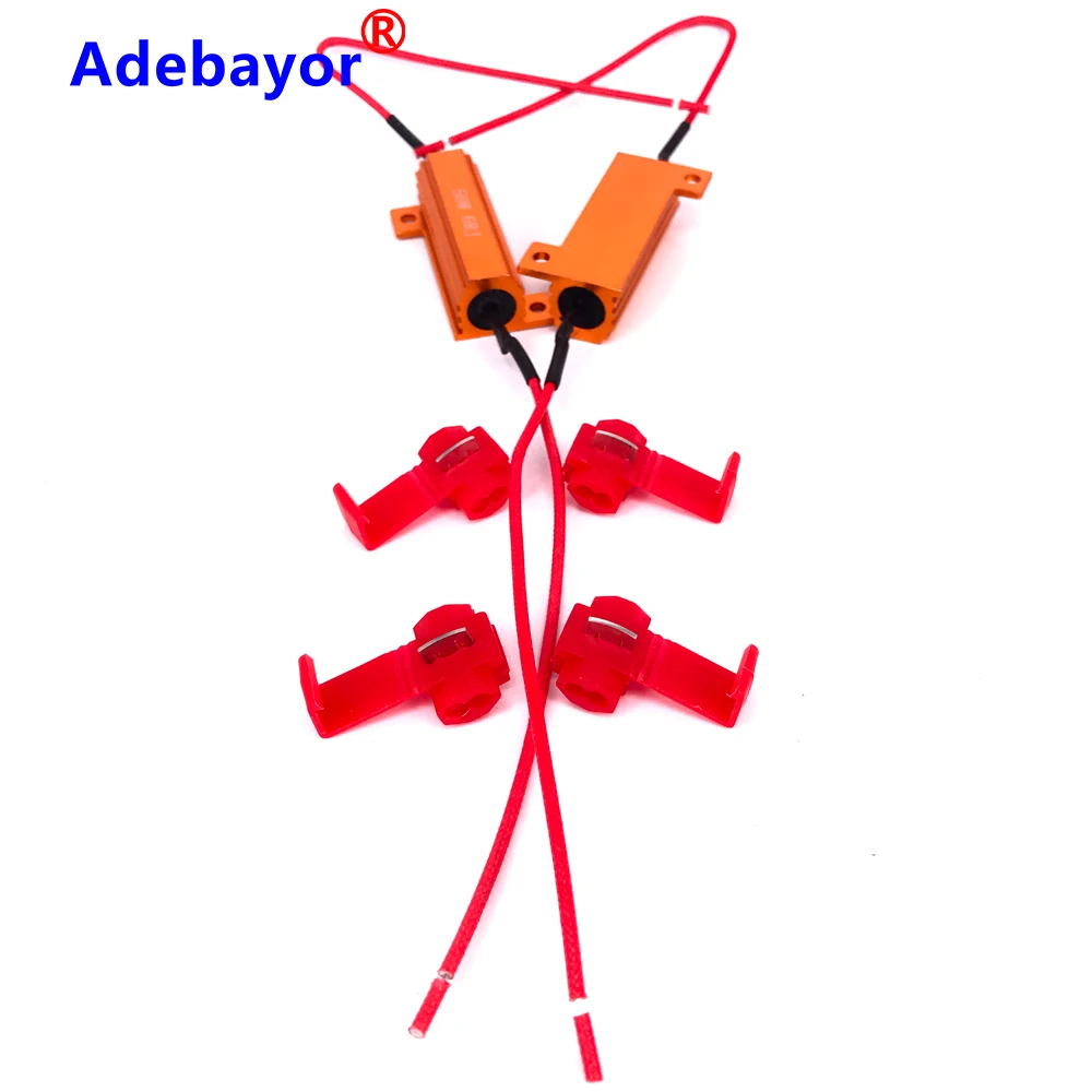 2 шт. 50 Вт 6 Ом светодиодный ная лампочсветильник воротный сигнал нагрузка