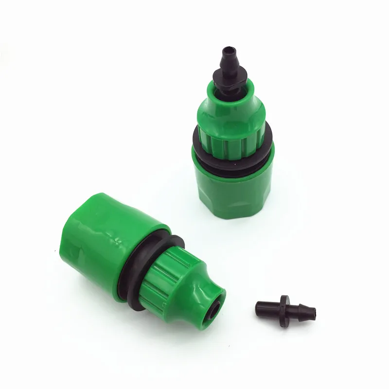 

1set (5Pcs) Automatic irrigation Watering digital timer Y Connector 3/4 External threadquick connector for 4/7 or 8/11mm WF