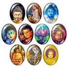 TB0260 буддистская статуя будды лотос 10 шт. 13x1 8 мм18x2 5 мм30x40 мм овальный фото стекло кабошон демонстрация плоская задняя ювелирная фурнитура