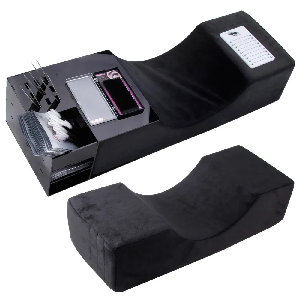 

Eyelash Extension Pillow And Shelf Set For Grafting Eyelashes Memory Foam Lash Pillow Makeup Tools Lashes Beauty Salon Neck