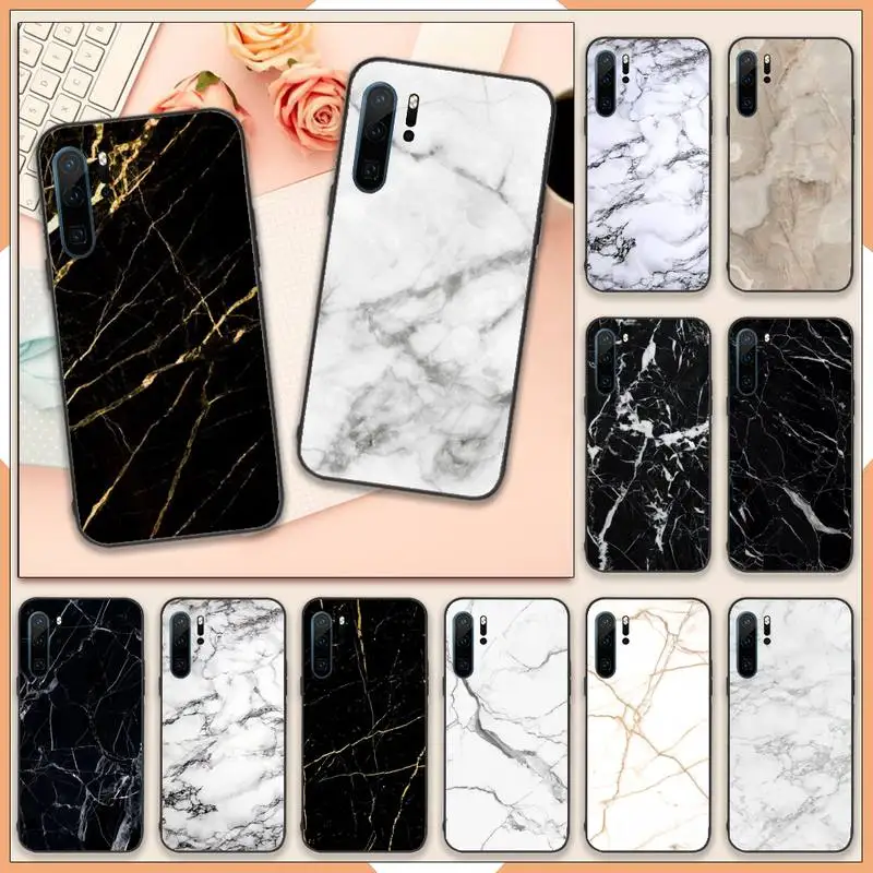 

Marble Phone Case For Huawei P40 P20 P30 lite Pro P Smart 2019 Mate 40 20 10 Lite Pro Nova 5t
