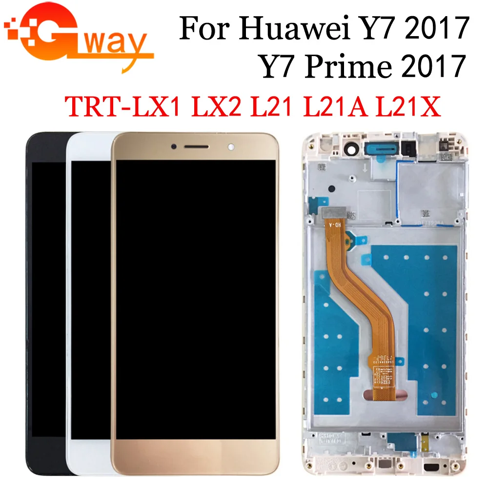 5 &quotЖК дисплей + сенсорный экран дигитайзер сборка для Huawei Y7 2017/Y7 Prime 2017 TRT TL00 / Nova Lite