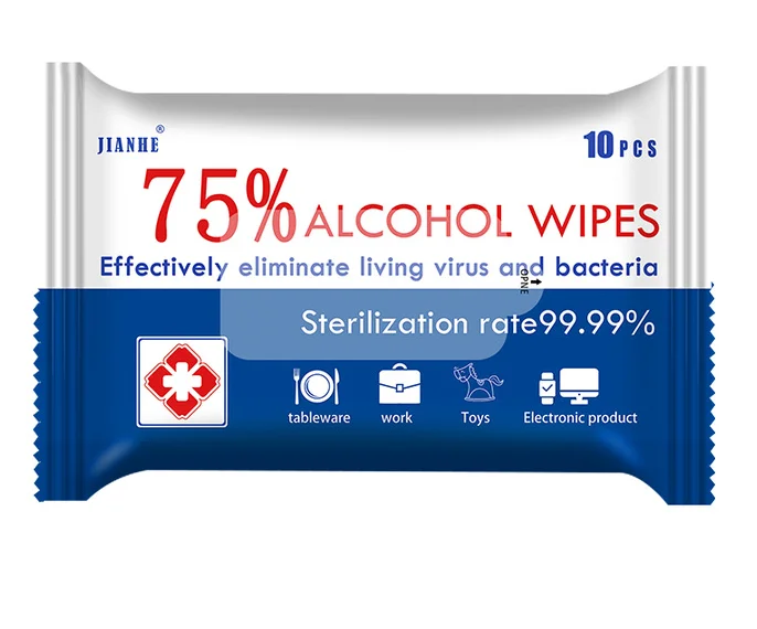 10 шт. салфетки для дезинфекции рук | Дом и сад