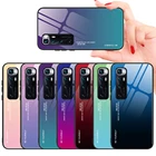 Чехол для Xiaomi Mi 10T Pro, 5G, градиентный, из закаленного стекла, для Xiaomi Mi 10 Ultra, mi 10t, Mi 10 Pro Lite