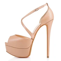 2022 woman thin high heels summer sandal shoes with platforms high heels female peep toe sandals shoes