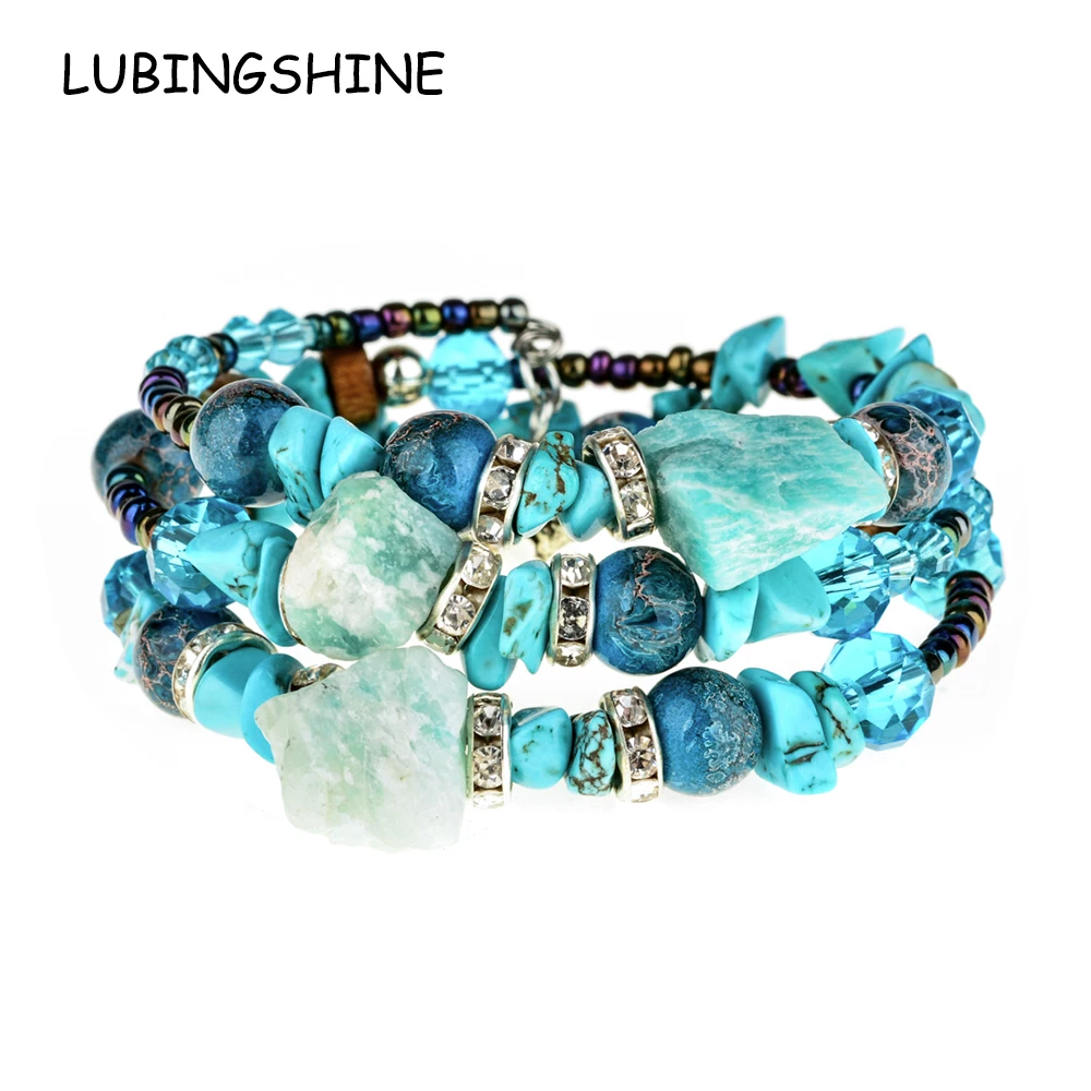 LUBINGSHINE женские регулируемые браслеты и обручи Этнические украшения|Браслеты с