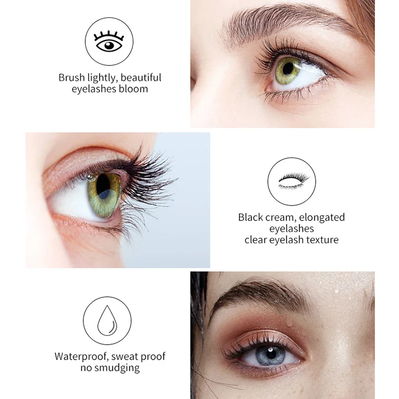 Тушь для ресниц блестящая Алмазная водостойкая из шелкового волокна |