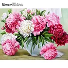 Evershine 5D DIY Алмазная вышивка цветы вышивка крестиком полная площадь Круглый Алмазный мозаика пион распродажа розы искусство стены