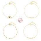 Aide 925 стерлингового серебра с клипсами Дурной глаз, браслеты с брелоками для женщин, роскошные циркон бусины браслет-цепочка 2021 трендовые вечерние ювелирные украшения