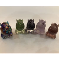 natural quartz stone gravel resin mold curing unicorn cute doll childrens gifts family living room decoration ornaments