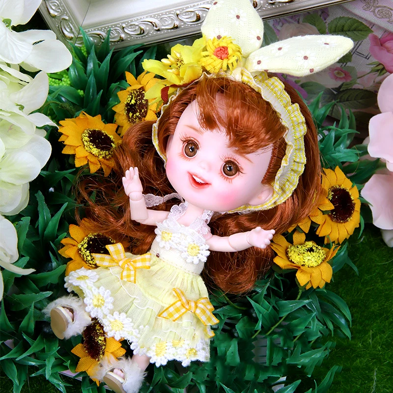 

2021 New Cute Cartoon Dolls Many Fairy Tale Mini Dolls Doodle Series 26 Joint Dolls Bjd Children's Toys Girls Gifts