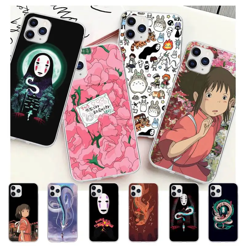 

Studio Ghibli Spirited Away Totoro Transparent Phone Case Cover For Samsung Galaxy A51 A71 S20 S10e S8 S7 S9 S10 Plus
